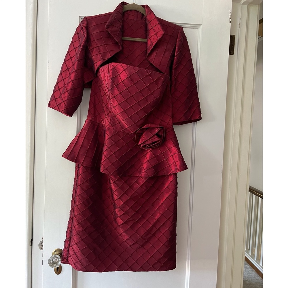 Red dress and Jacket